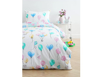 Постельное белье 10338 (17) Акварельные шарики поплин 1,5 сп / Василиса