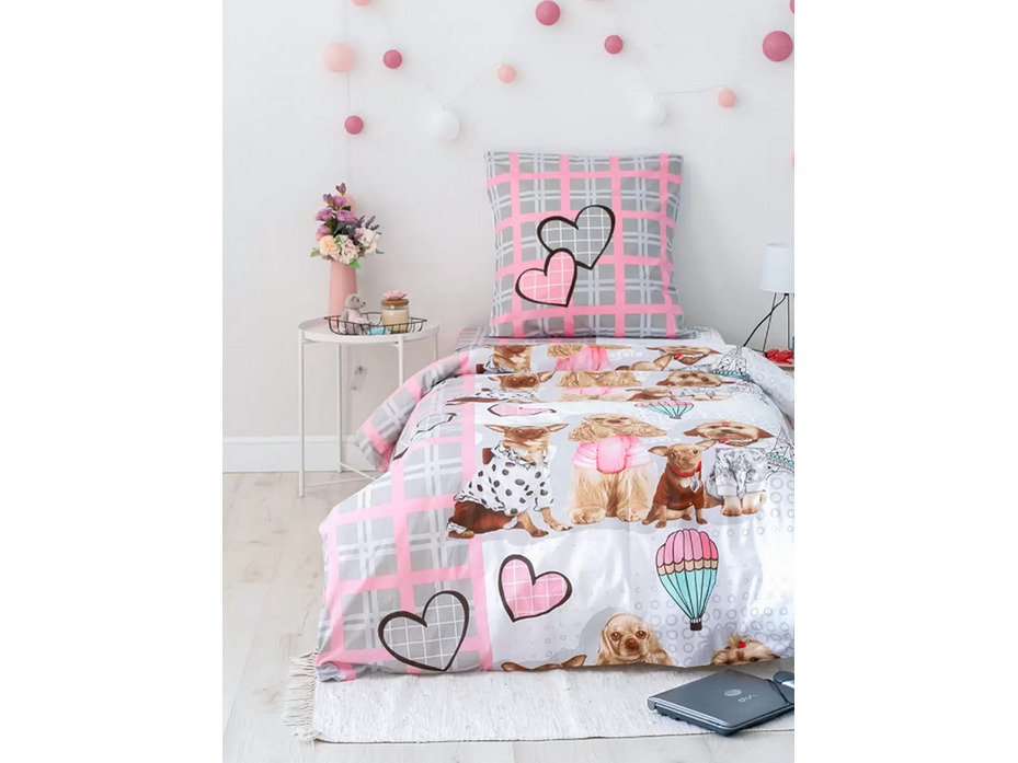 Постельное белье 9379 (17) Веселая компания поплин 1,5 сп / Василиса