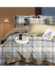 Постельное белье с простыней на резинке 180/ 80-S60-0515 сатин делюкс Евро сп / Спать Пора