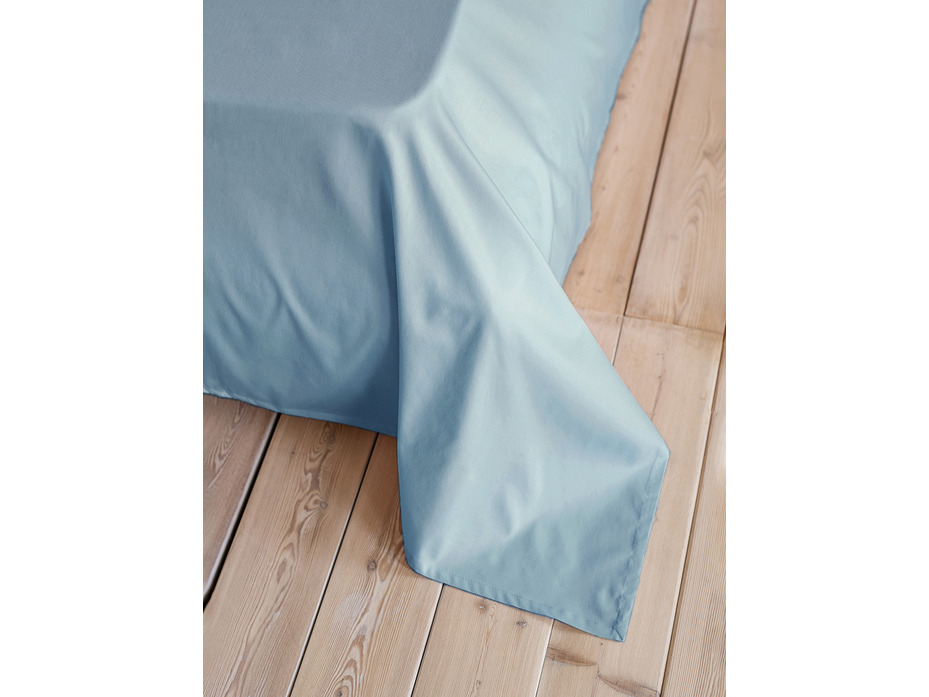 Простыня 213KL-15-4005 ярко-голубой сатин однотонный 150*215 / Tia