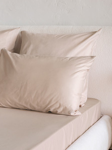 Простыня 213KL-403 жемчужный сатин однотонный 150*215 / Tia