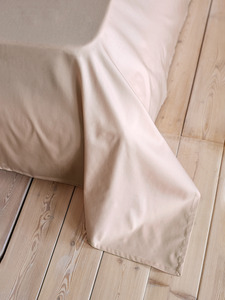 Простыня KL-5 (403) жемчужный сатин однотонный 180*260 / Tia