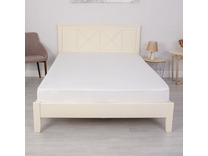 Простыня на резинке 0-0 Белый трикотажная 180*200 / Tia Простыня на резинке 0-0 Белый трикотажная 180*200 / Tia