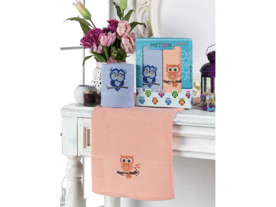 Набор полотенец Kanavice вафельные в подарочной упаковке (40*60, 2 шт) / Meteor