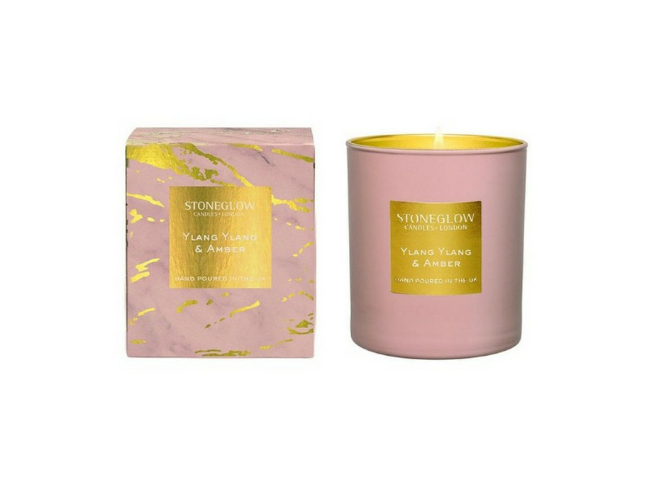Иланг-иланг и амбра 6514, Свеча в стеклянном стакане / Stoneglow