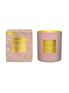 Иланг-иланг и амбра 6514, Свеча в стеклянном стакане / Stoneglow