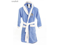 Халат детский махровый с капюшоном для мальчиков / La Villa