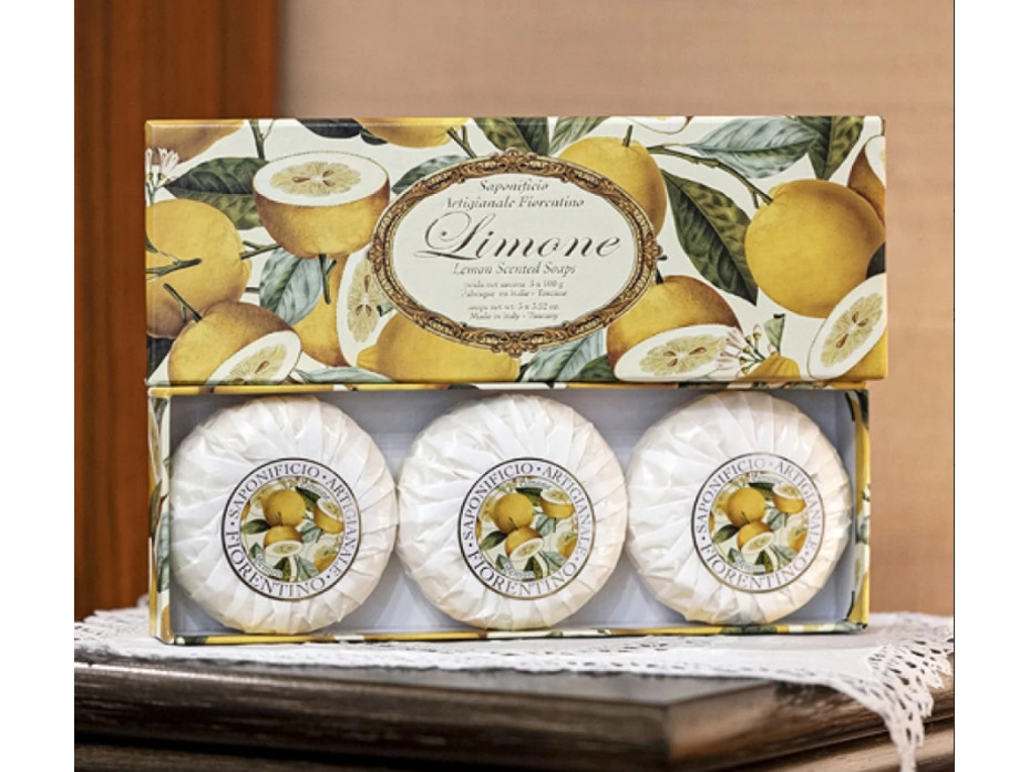 Мыло ZCP с ароматом лимона 100 гр (3 шт) / Saponificio Artigianale Fiorentino