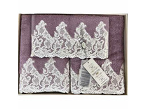 Набор полотенец Jasmin махровые в подарочной упаковке (30*50.50*100,90*150) / Maison Dor Набор полотенец Jasmin махровые в подарочной упаковке (30*50.50*100,90*150) / Maison Dor