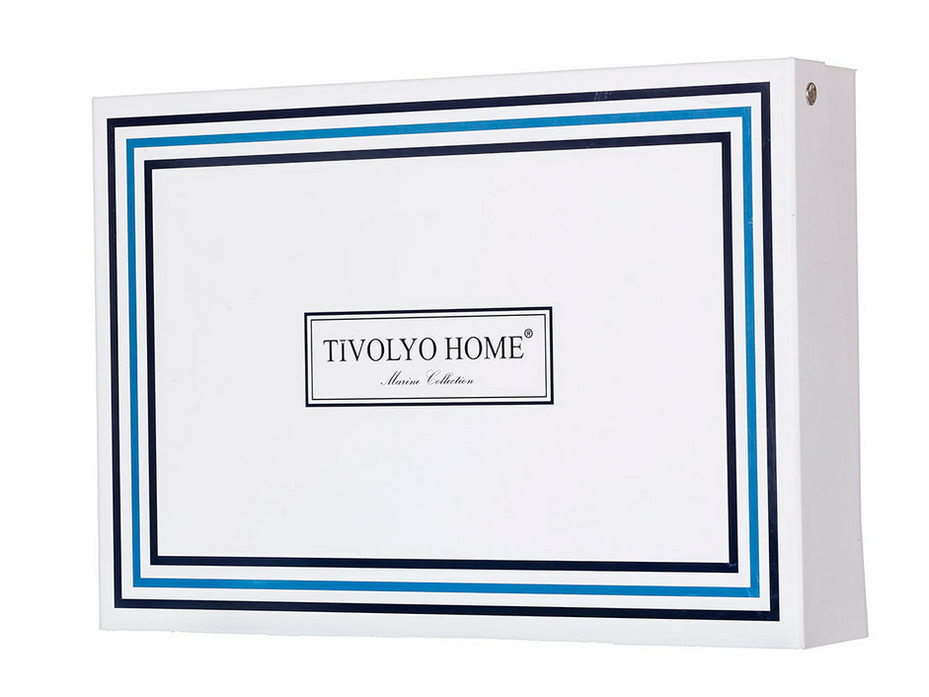 Набор полотенец с тапками Anchor махровые 30*50, 50*90, 75*150 / Tivolyo Home