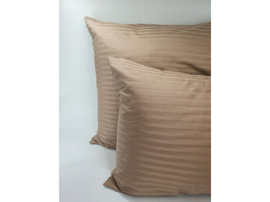 Наволочка KL-7(319) какао сатин страйп 50*70 / Tia