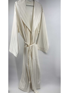 Халат мужской натуральный шелк, Пунктир кремовый / Silk Made in Germany