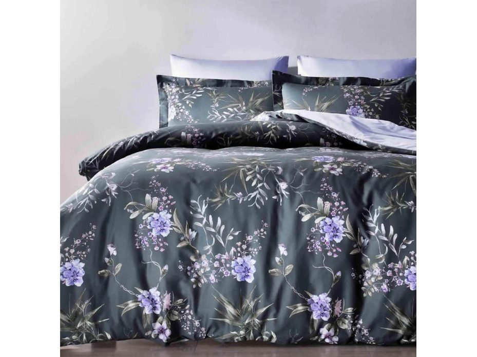 Постельное белье Lori сатин делюкс Евро / Tivolyo Home