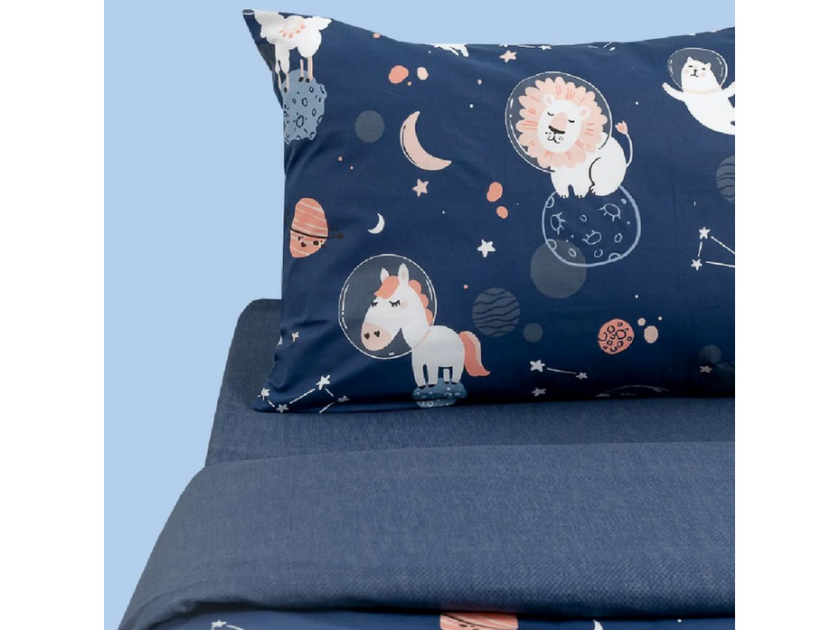 Постельное белье с простыней на резинке 70780 (24) Косме поплин 1,5 сп / Василиса