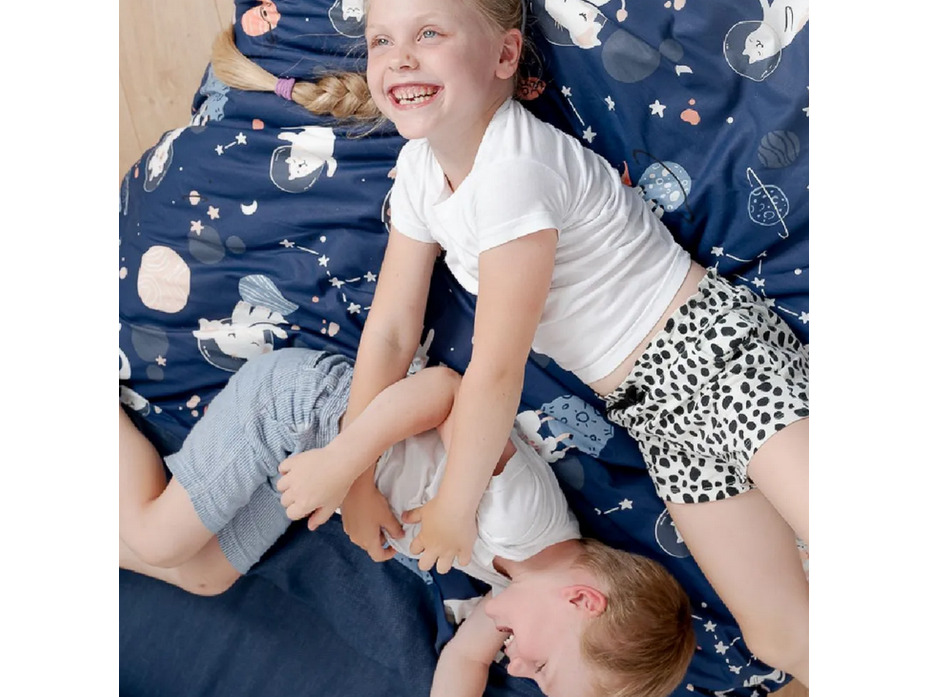 Постельное белье с простыней на резинке 70780 (24) Косме поплин 1,5 сп / Василиса