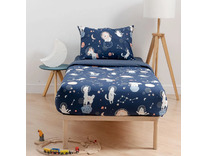 Постельное белье с простыней на резинке 70780 (24) Косме поплин 1,5 сп / Василиса