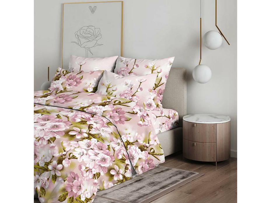 Постельное белье 3866 (20) Японское уторо бязь 1,5 сп / Василиса