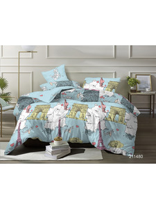 Постельное белье 211480 У поплин 1,5 сп / Спать Пора