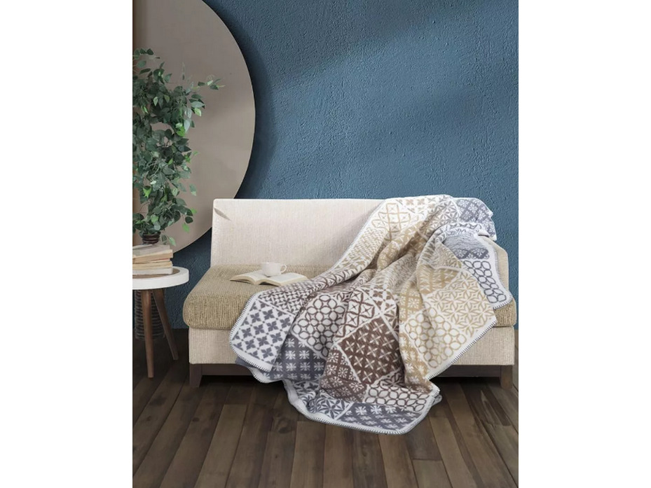 Плед Puzzle хлопковый 200*220 / Arya