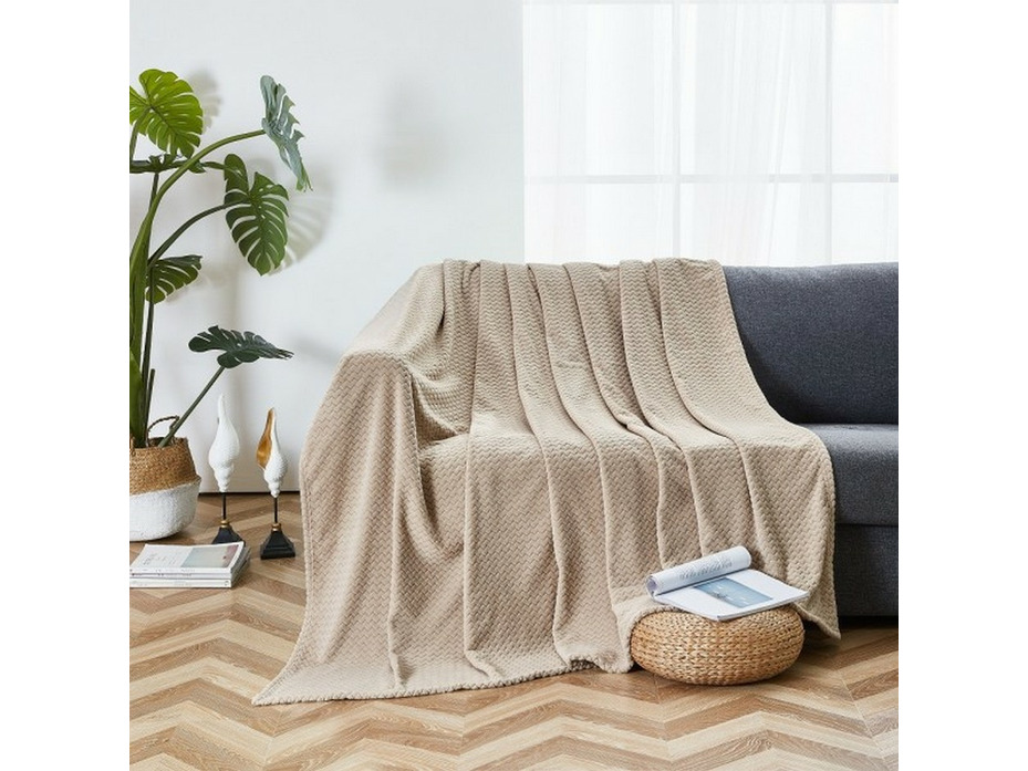 Плед Зиг-заг велсофт 150*200 / Tia