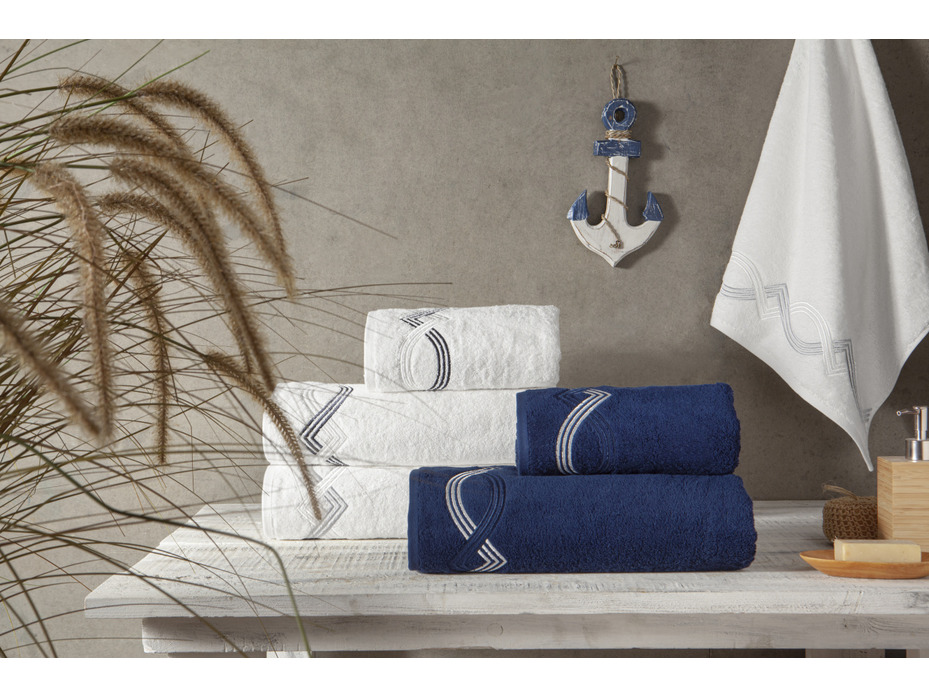 Набор полотенец Cross махровые 50*100, 75*150 / Tivolyo Home