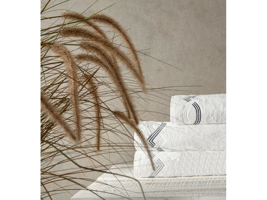 Набор полотенец Cross махровые 50*100, 75*150 / Tivolyo Home
