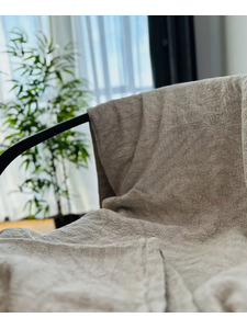 Плед 23С111-ШР Леон-2 льняной 195*220 / Белорусский лен