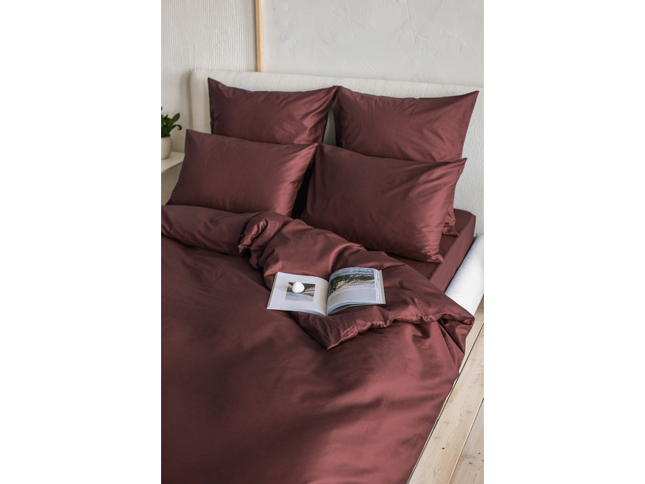 Пододеяльник KL-5(325) гладкий сливовый сатин однотонный 200*220 / Tia