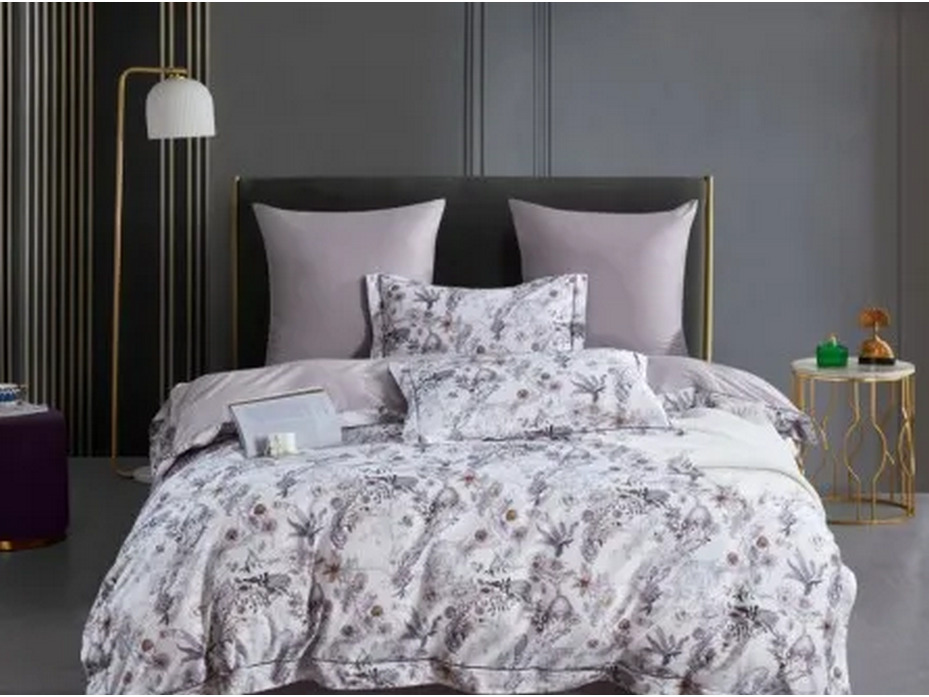 Постельное белье 2144-6 сатин премиум Евро сп / Asabella