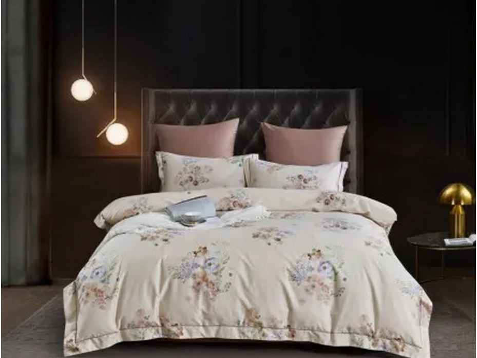 Постельное белье 2148-6 сатин премиум Евро сп / Asabella