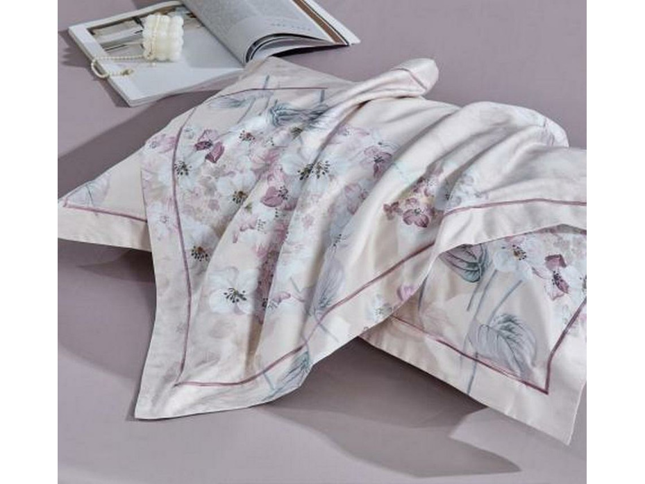 Постельное белье с простыней на резинке 2149-6/160 сатин премиум Евро сп / Asabella