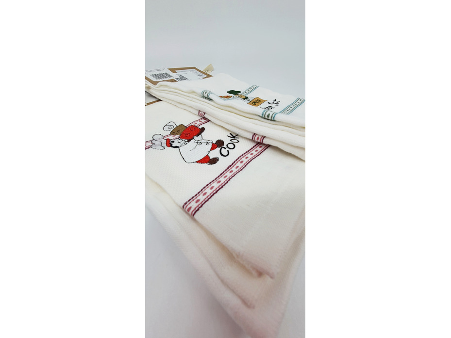 Набор полотенец 8511375 Повар вафельно-махровые (40*60, 2 шт) / 7-я