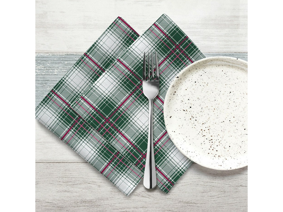 Набор салфеток 783627 Зимний орнамент хлопковые (45*45, 2 шт) / Нордтекс