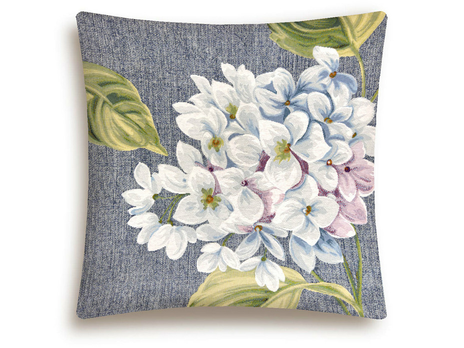 Наволочка декоративная 2412593 Ботаника Гортензия гобелен 45*45 / Le Gobelin