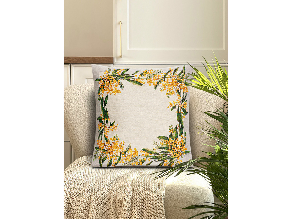 Наволочка декоративная 08837 Мимоза гобелен 45*45 / Le Gobelin