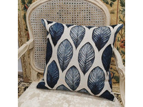 Наволочка декоративная 2414595 Сканди синие листья гобелен 45*45 / Le Gobelin Наволочка декоративная 2414595 Сканди синие листья гобелен 45*45 / Le Gobelin