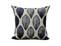 Наволочка декоративная 2414595 Сканди синие листья гобелен 45*45 / Le Gobelin Наволочка декоративная 2414595 Сканди синие листья гобелен 45*45 / Le Gobelin