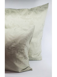 Наволочка 258KL-322(021) сатин жаккард лоза оливковый 70*70 / Tia