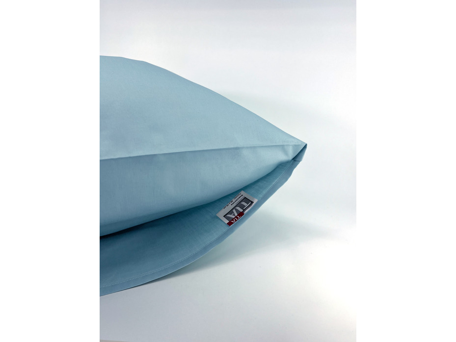 Наволочка 213KL-15-4005 ярко-голубой сатин однотонный 70*70 / Tia