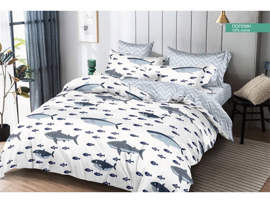 Постельное белье 52020 поплин 1,5 сп / Butterfly