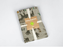 Плед 479 18С240-ШР Зоопарк льняной 110*160 / Белорусский лен Плед 479 18С240-ШР Зоопарк льняной 110*160 / Белорусский лен