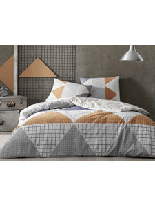 Постельное белье с простыней на резинке Jagger ранфорс 1,5 сп / Tac