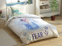 Постельное белье с простыней на резинке Холодное сердце Frozen 2 double Disney ранфорс 1,5 сп / Tac