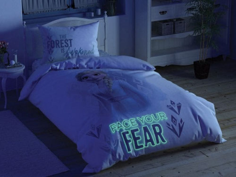 Постельное белье с простыней на резинке Холодное сердце Frozen 2 double Disney ранфорс 1,5 сп / Tac