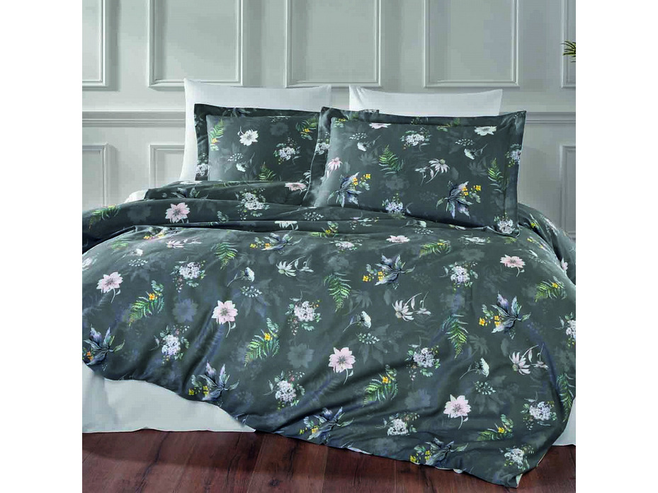 Постельное белье Fleurs сатин делюкс Евро сп / Tivolyo Home Постельное белье Fleurs сатин делюкс Евро сп / Tivolyo Home