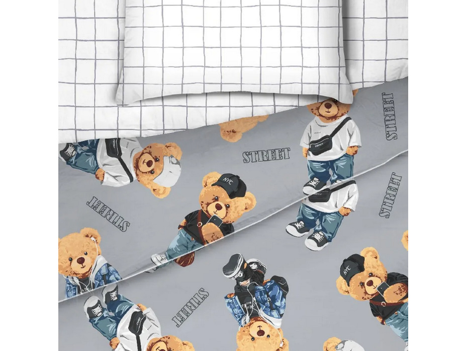 Постельное белье 500309 (24) Тедди поплин 1,5 сп / Василиса