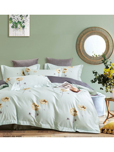 Постельное белье с простыней на резинке 160/ 78-S60-0728 сатин делюкс Евро сп / Спать Пора