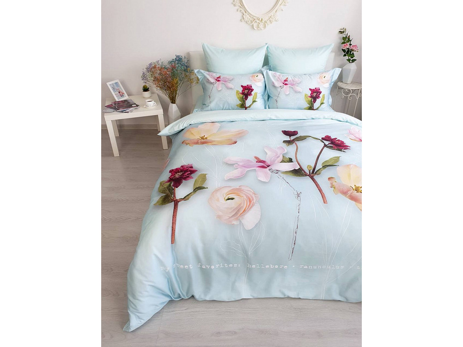 Постельное белье Floris сатин делюкс 1,5 сп / Tivolyo Home Постельное белье Floris сатин делюкс 1,5 сп / Tivolyo Home