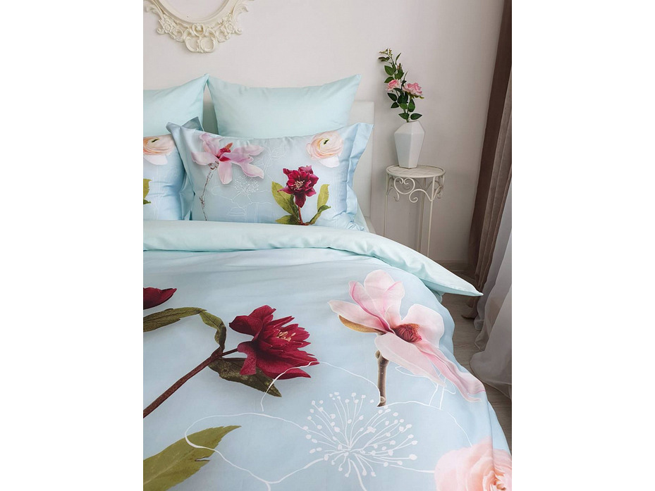 Постельное белье Floris сатин делюкс 1,5 сп / Tivolyo Home Постельное белье Floris сатин делюкс 1,5 сп / Tivolyo Home