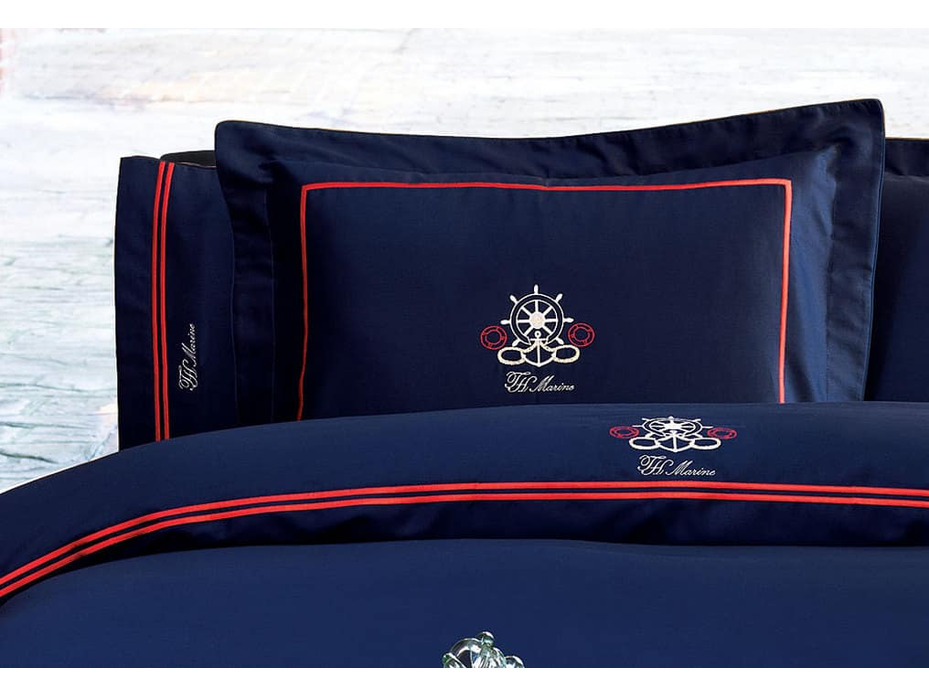 Постельное белье Navi nakisli сатин делюкс nakisli Евро сп / Тivolyo Home